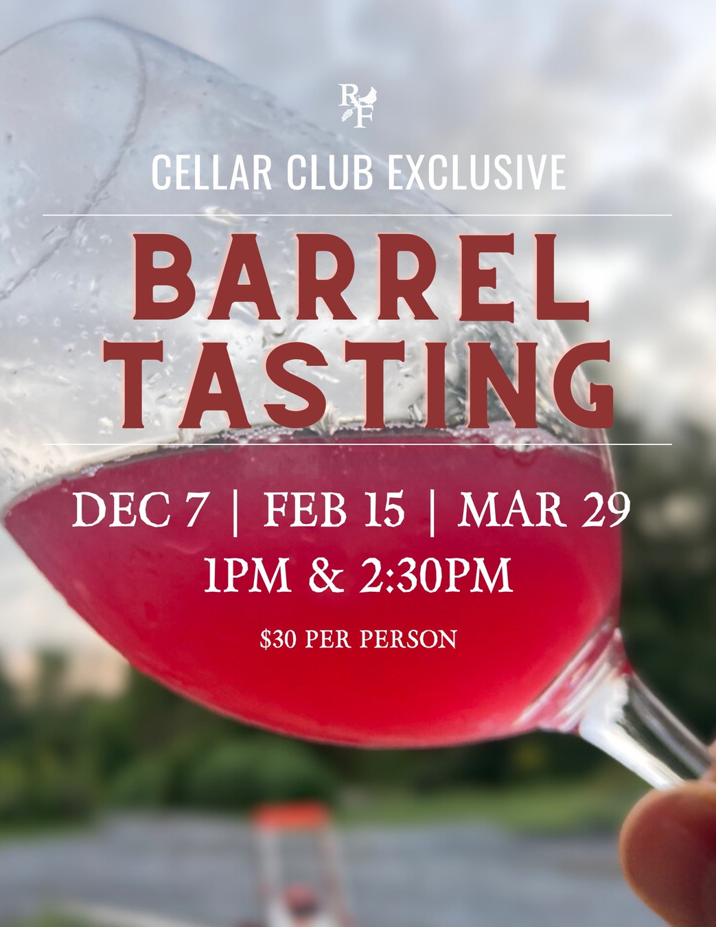 Cellar Club Barrel Tastings 2024-2025